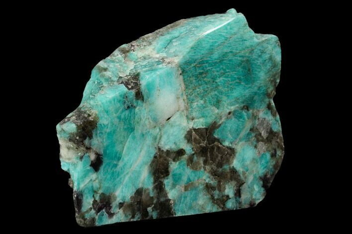 Wide, Single Side Polished Amazonite - Madagascar #129916